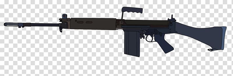 L1A1 Self-Loading Rifle FN FAL Airsoft Guns 7.62 mm caliber Weapon, weapon transparent background PNG clipart