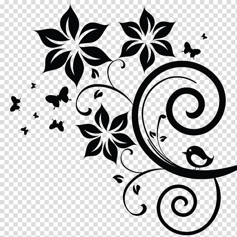 black flower , Desktop Drawing , swirls transparent background PNG clipart