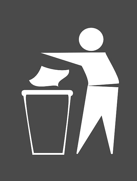 Symbol Waste container Sign , Trash Can Sign transparent background PNG ...