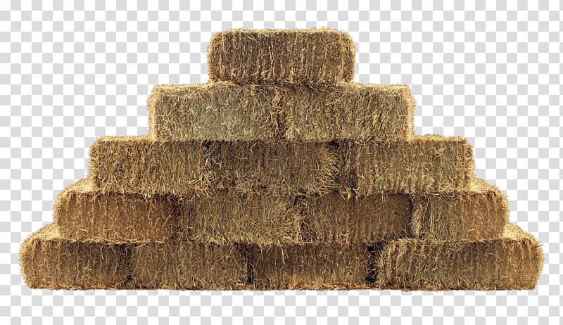 hay stack illustration, Pyramid Of Straw Bales transparent background PNG clipart