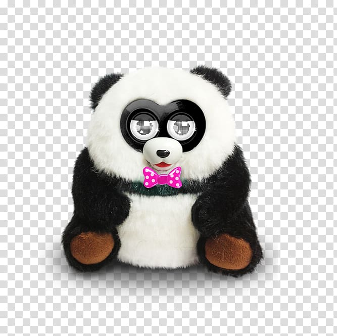 Giant panda Microphone Red panda Toy Furby, panda transparent background PNG clipart