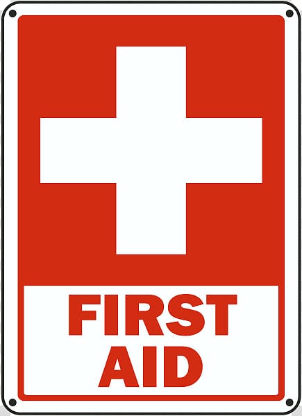 First aid kit Sign Safety Personal protective equipment, First Aid Sign transparent background PNG clipart