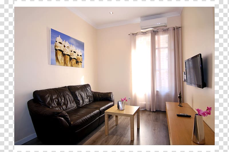 Living room Apartment Interior Design Services Property, Barcelona city transparent background PNG clipart