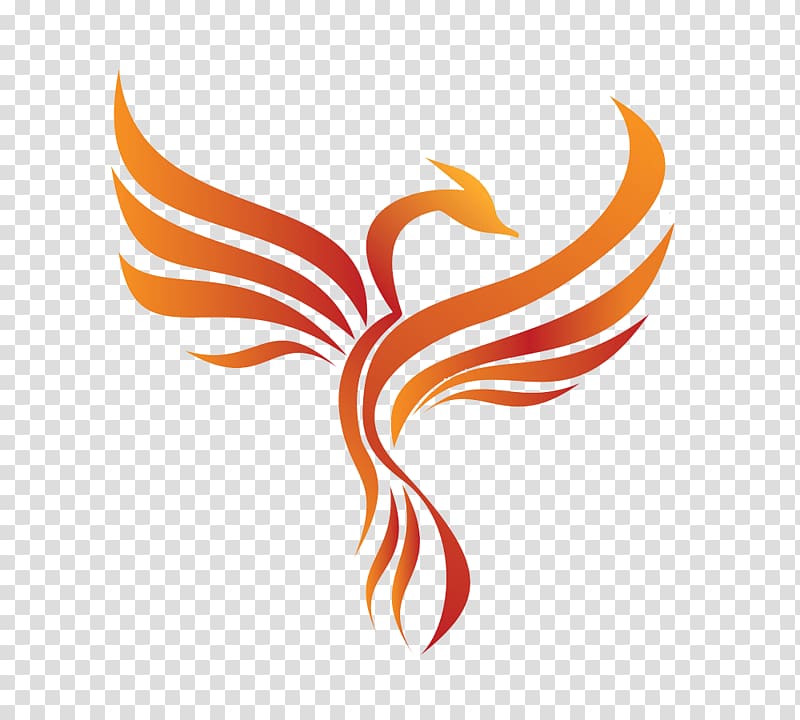 Logo Fenghuang, Phoenix red and yellow stick figure transparent background PNG clipart