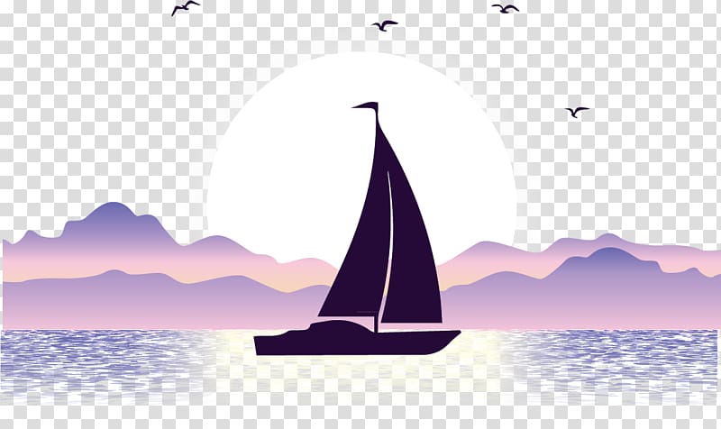 Vecteur Illustration, Ocean sailing seagull transparent background PNG clipart