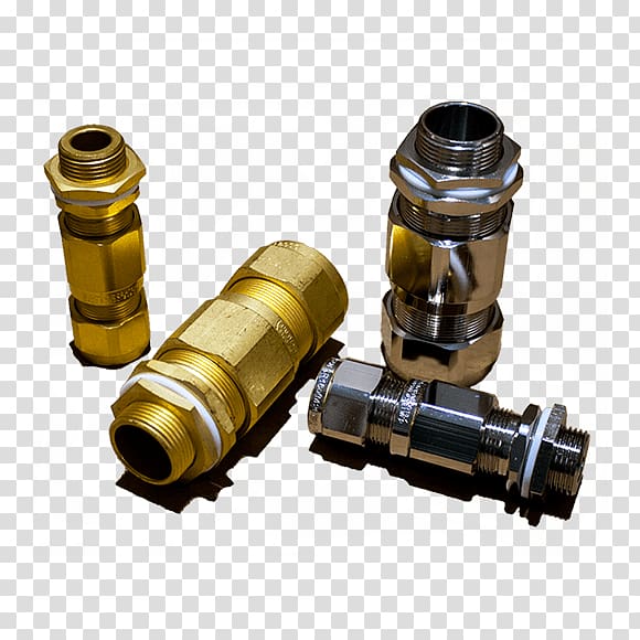 Brass ATEX directive Cable gland Electrical cable Wire, cable gland connector transparent background PNG clipart