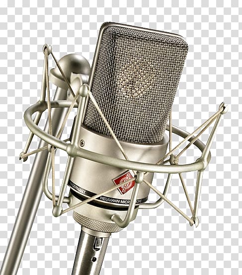 silver microphone transparent background PNG clipart