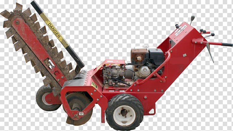 Heavy Machinery Trencher Ditch Witch Renting, excavator transparent background PNG clipart