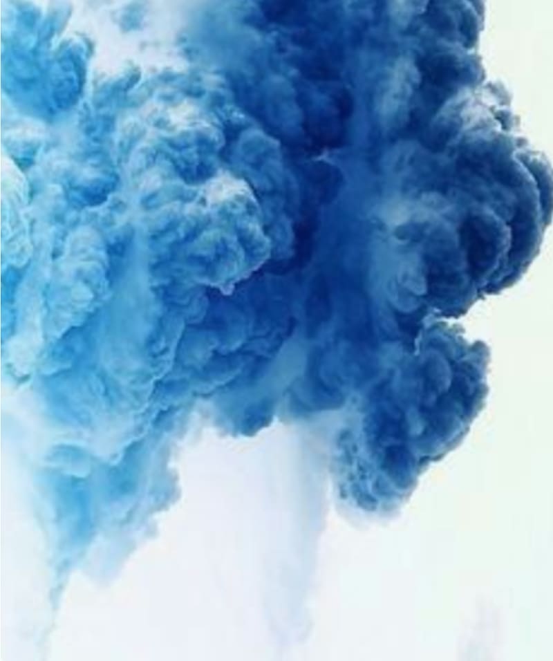 Aesthetics Blue Drawing Art Smoke Color Transparent Background