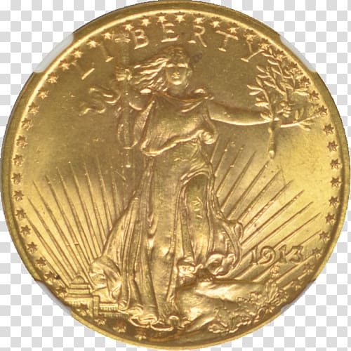 Gold coin Gold coin Saint-Gaudens double eagle Coin collecting, Coin transparent background PNG clipart