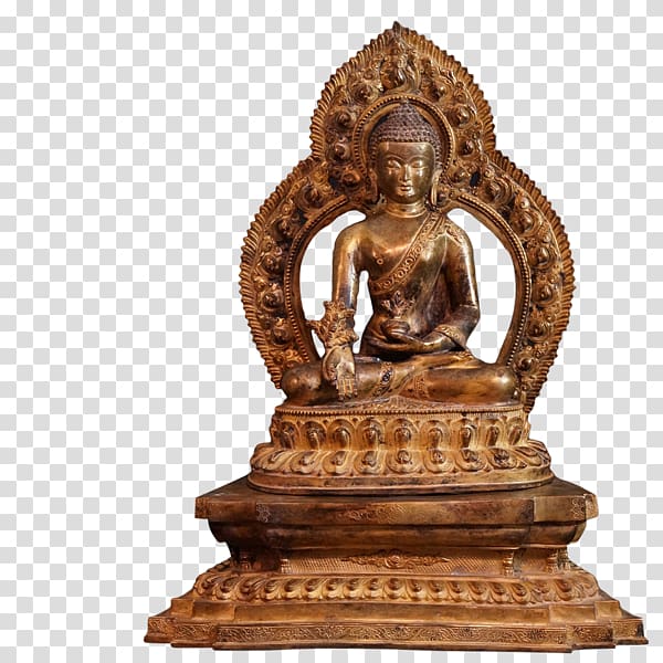 Bronze sculpture Bronze sculpture Statue Metal, thai buddha transparent background PNG clipart