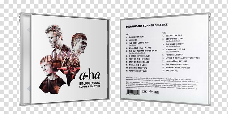 A-Ha MTV Unplugged – Summer Solstice Album Acoustic music Foot of the Mountain, others transparent background PNG clipart