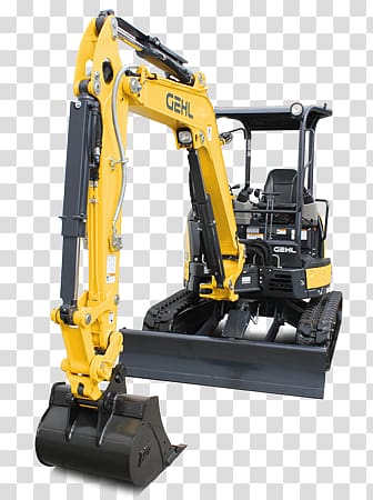 Excavator transparent background PNG clipart