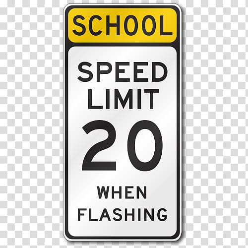 School zone Speed limit Manual on Uniform Traffic Control Devices Traffic sign, poster brochure transparent background PNG clipart