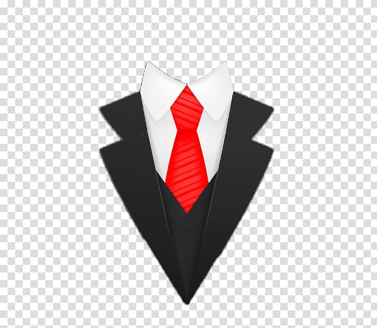 Suit Necktie Huawei P10 Formal wear, Suit and red tie flat material transparent background PNG clipart