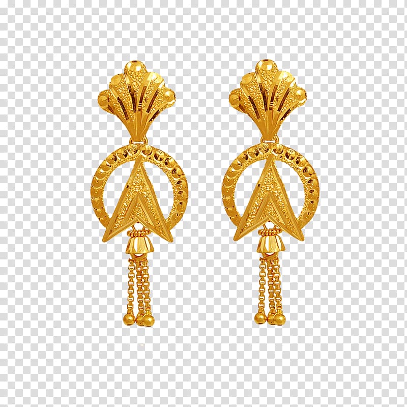 Earring Jewellery Gold Jewelry design Tanishq, jewelry transparent background PNG clipart