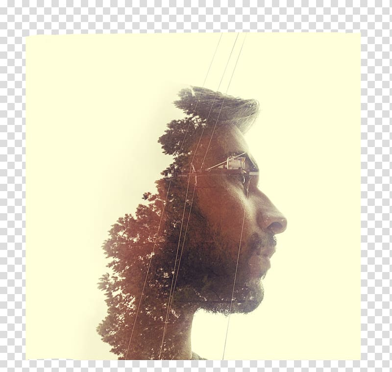 Facial hair , multiple exposure transparent background PNG clipart