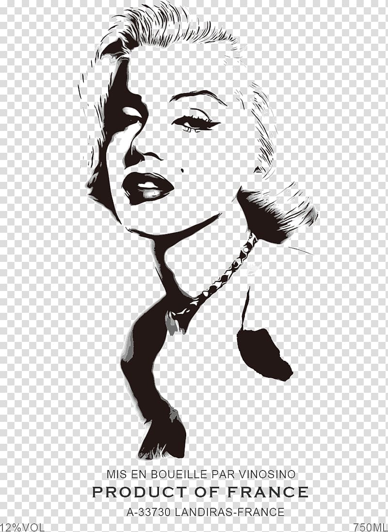 Marilyn Monroe stencil, Marilyn Monroe transparent background PNG clipart