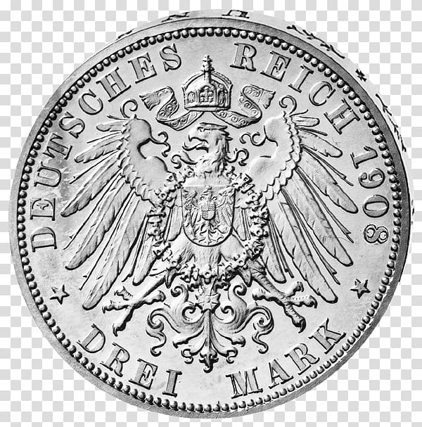 Coin Silver Animal Frederick Augustus III of Saxony Font, Coin transparent background PNG clipart