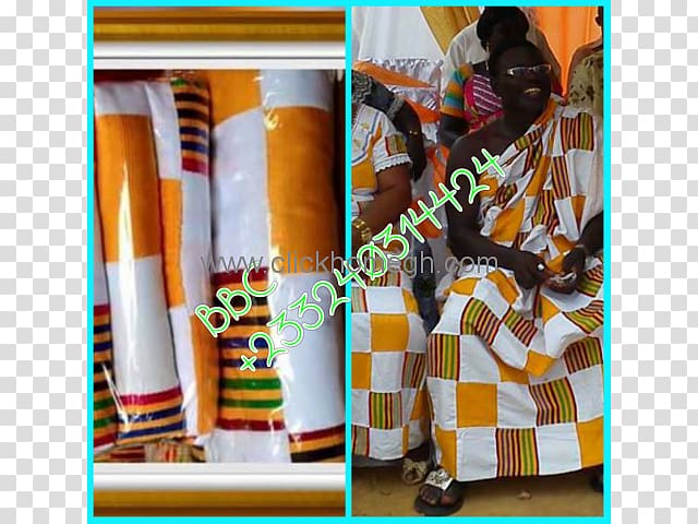 Bonwire Kumasi Kente cloth Textile, african fabric transparent background PNG clipart