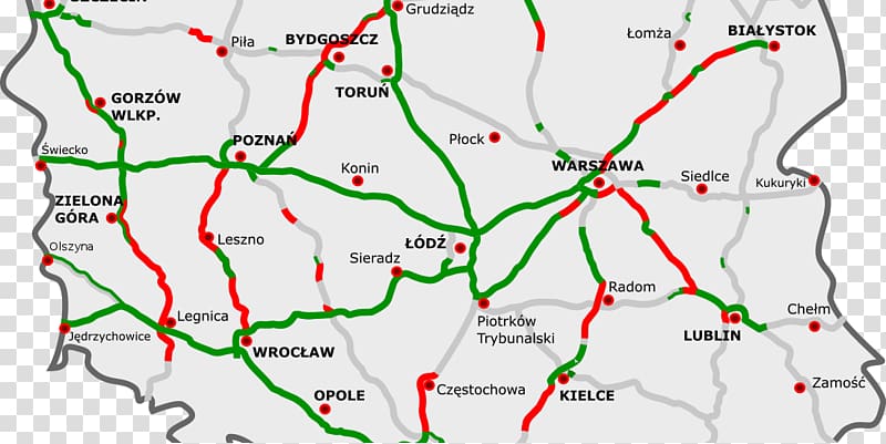 Highways in Poland Controlled-access highway Autobahn Road, road transparent background PNG clipart