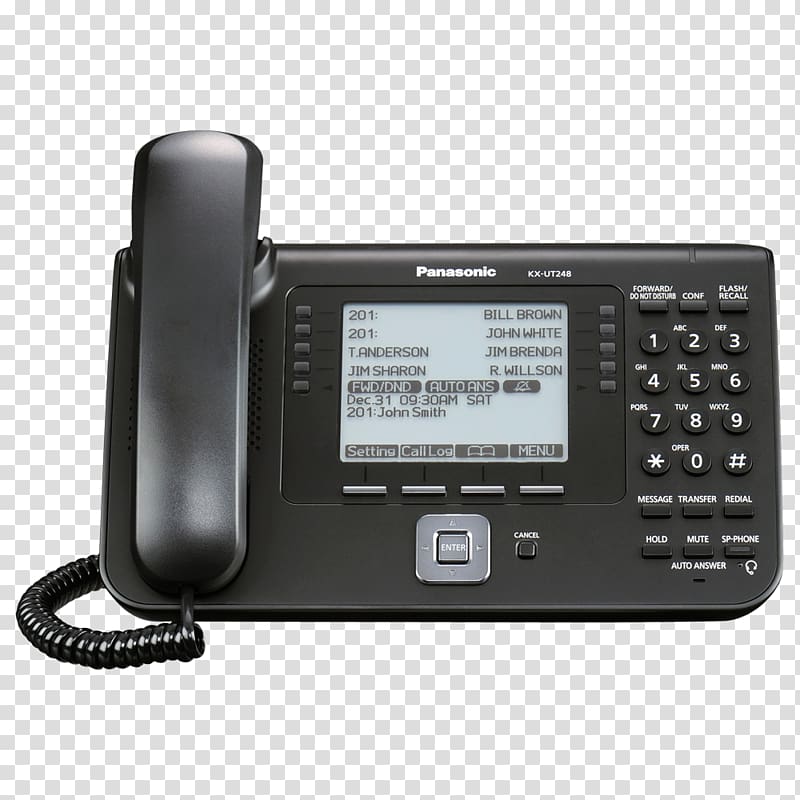 Panasonic KX-UT248NE Executive SIP Phone VoIP phone Session Initiation Protocol Panasonic KX-UT248-B Executive Sip Phone, others transparent background PNG clipart