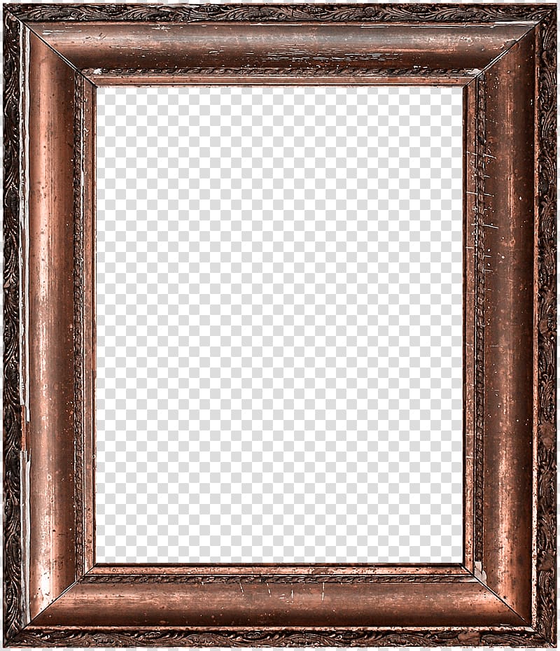 rectangular brown frame, frame , Gold Frame transparent background PNG clipart