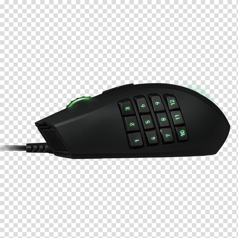 Computer mouse Computer keyboard Razer Naga Razer Inc. Scroll wheel, mouse transparent background PNG clipart