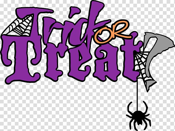 Graphic design , trick or treat transparent background PNG clipart