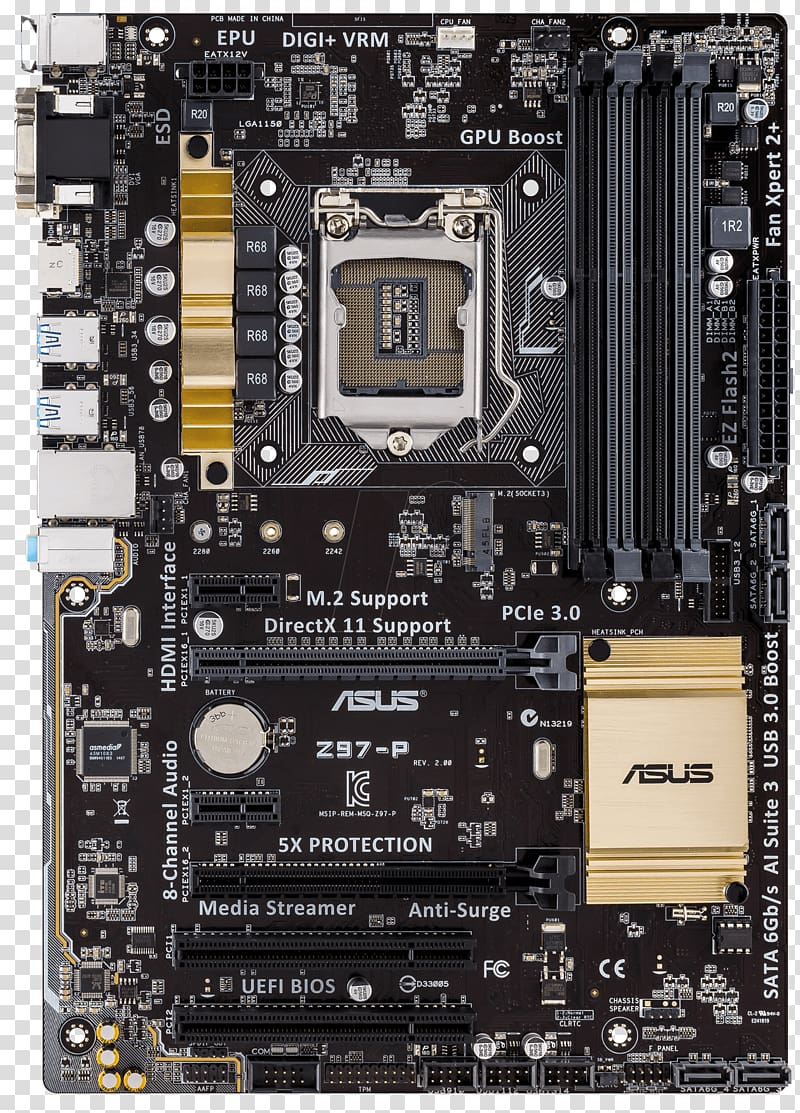 Intel ASRock Z77 Extreme4 LGA 1155 Motherboard, intel transparent background PNG clipart