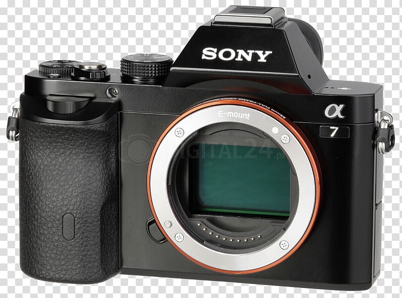 Digital SLR Sony α6000 Sony α7 Mirrorless interchangeable-lens camera Single-lens reflex camera, Camera transparent background PNG clipart