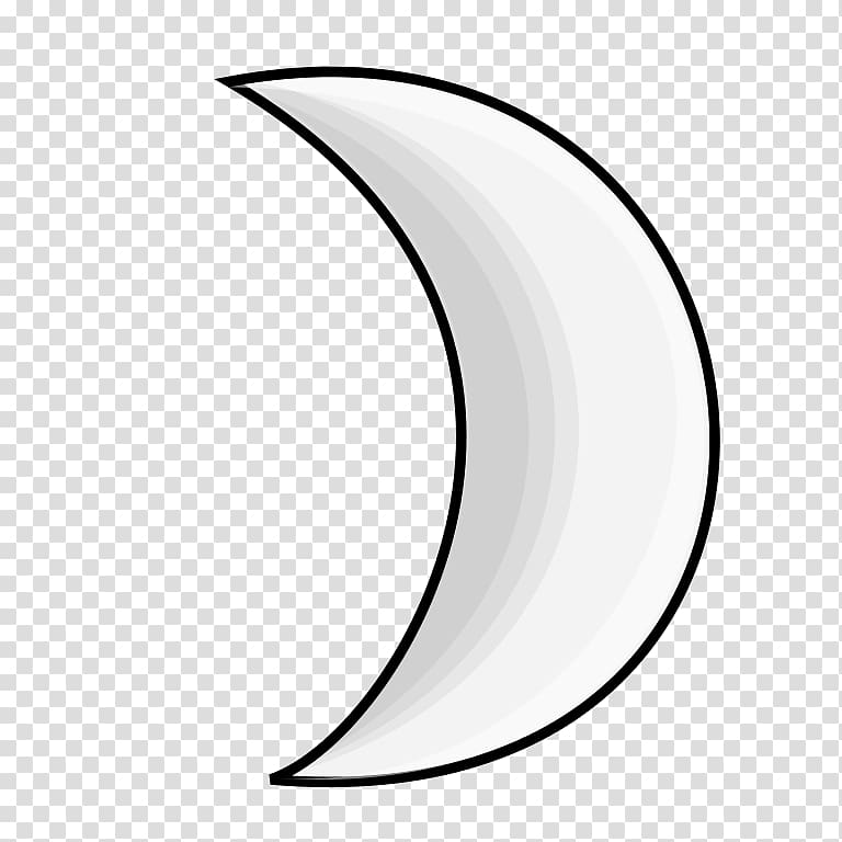 Moon Symbol Weather Crescent , Silver Line transparent background PNG clipart