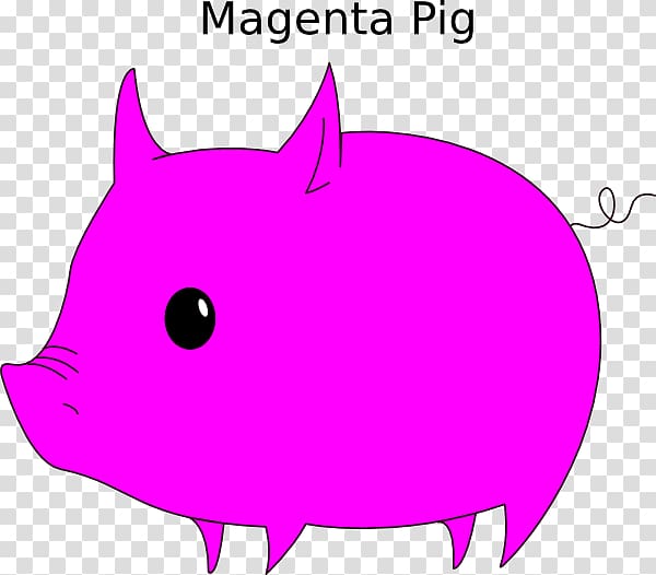 Miniature pig , Magenta transparent background PNG clipart