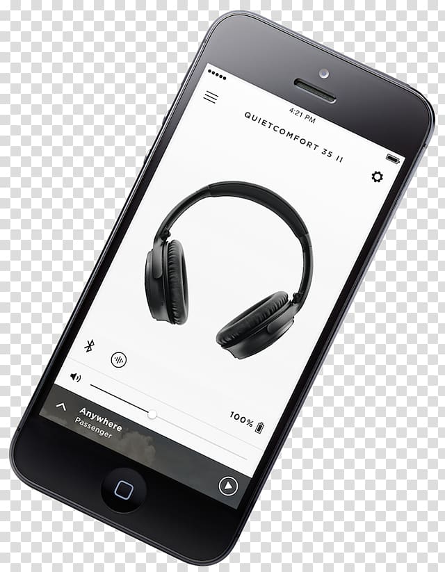 Bose QuietComfort 35 II Noise-cancelling headphones, headphones transparent background PNG clipart