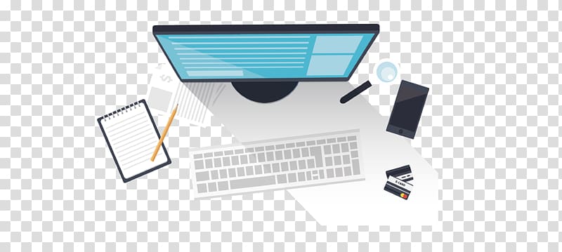 Web development Software development Mobile app development Application software Desktop computer, Hand-painted top view Computer Workstations transparent background PNG clipart
