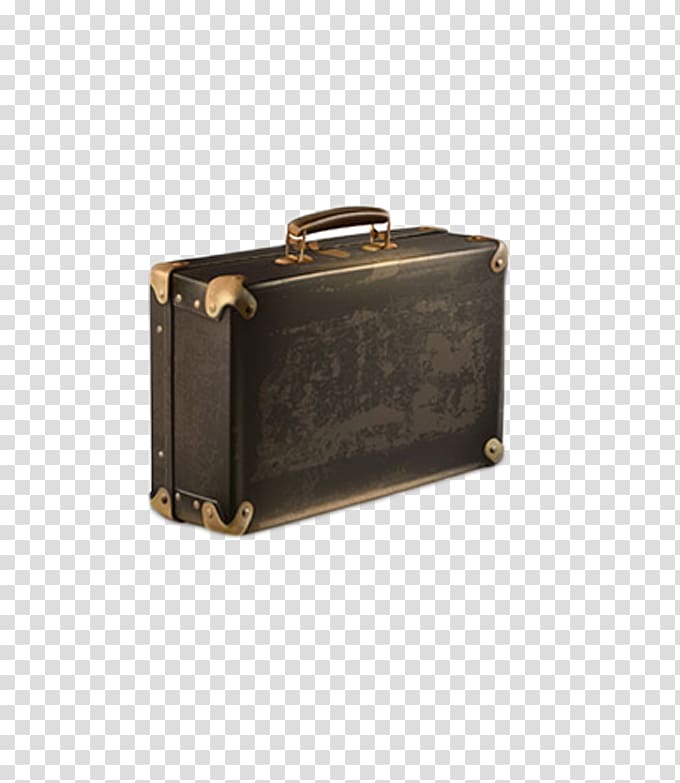Suitcase Baggage Travel, Retro hand luggage transparent background PNG clipart