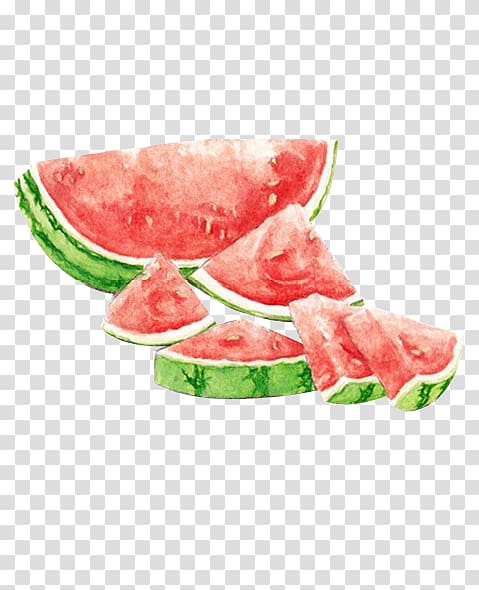 Watermelon Watercolor painting Drawing Seedless fruit, watermelon transparent background PNG clipart