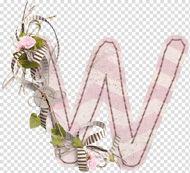 letter W with floral , W Letter, Floral Decorative Letter W transparent background PNG clipart