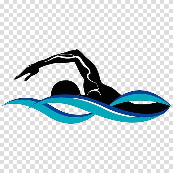 man swimming on water illustration, Swimming Silhouette Drawing Illustration, Black man transparent background PNG clipart