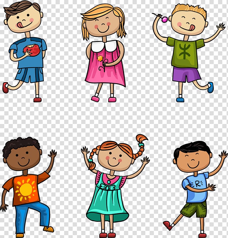 Child Illustration, happy children transparent background PNG clipart