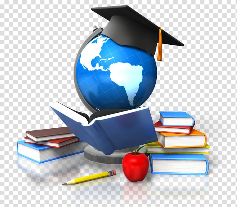 globe with educational hat illustration, Distance education Teacher School Training, Education Icon transparent background PNG clipart