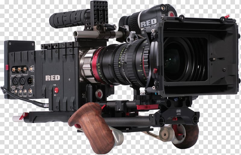 black studio camera , Red Digital Cinema Camera Company Film 4K resolution Music video, video camera transparent background PNG clipart