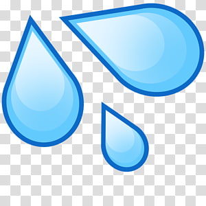 Blue water droplets , Emoji Drop Perspiration Computer Icons, gotas de ...