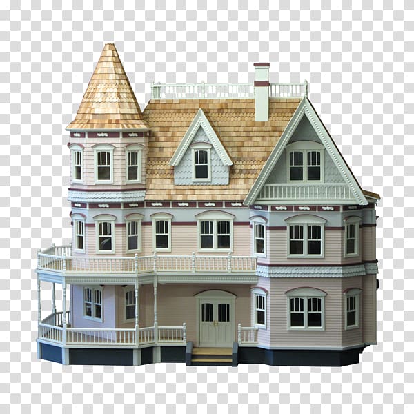 Dollhouse Toy 1:144 scale Mansion, toy transparent background PNG clipart