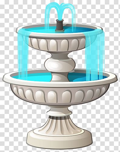 romantic cartoon small fountain transparent background PNG clipart