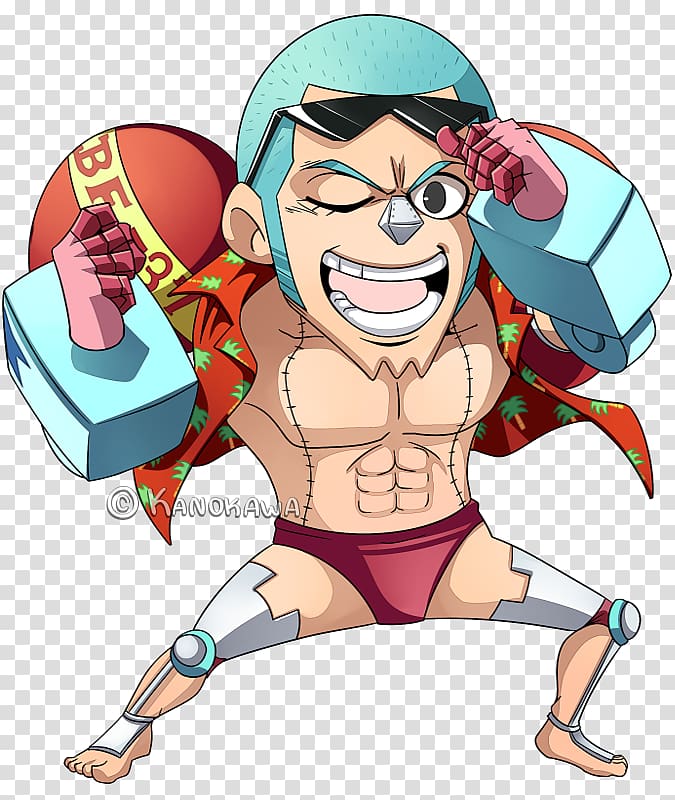 One Piece Franky art, Franky Monkey D. Luffy Usopp Roronoa Zoro Brook, one piece transparent background PNG clipart