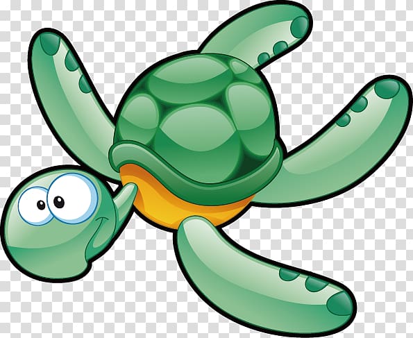 Green sea turtle Drawing, Cute cartoon turtle transparent background PNG clipart