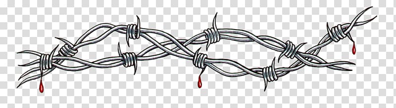 Tattoo Barbed wire Sketch, filo spinato transparent background PNG clipart