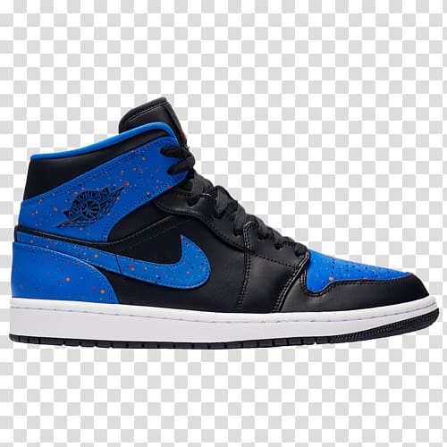 Air Jordan 1 Mid Nike Sports shoes, nike transparent background PNG clipart