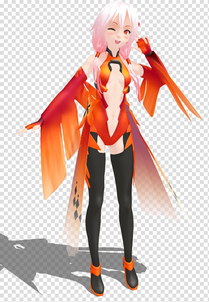 Inori Yuzuriha MikuMikuDance 3D computer graphics Windows100% Anime, Anime transparent background PNG clipart